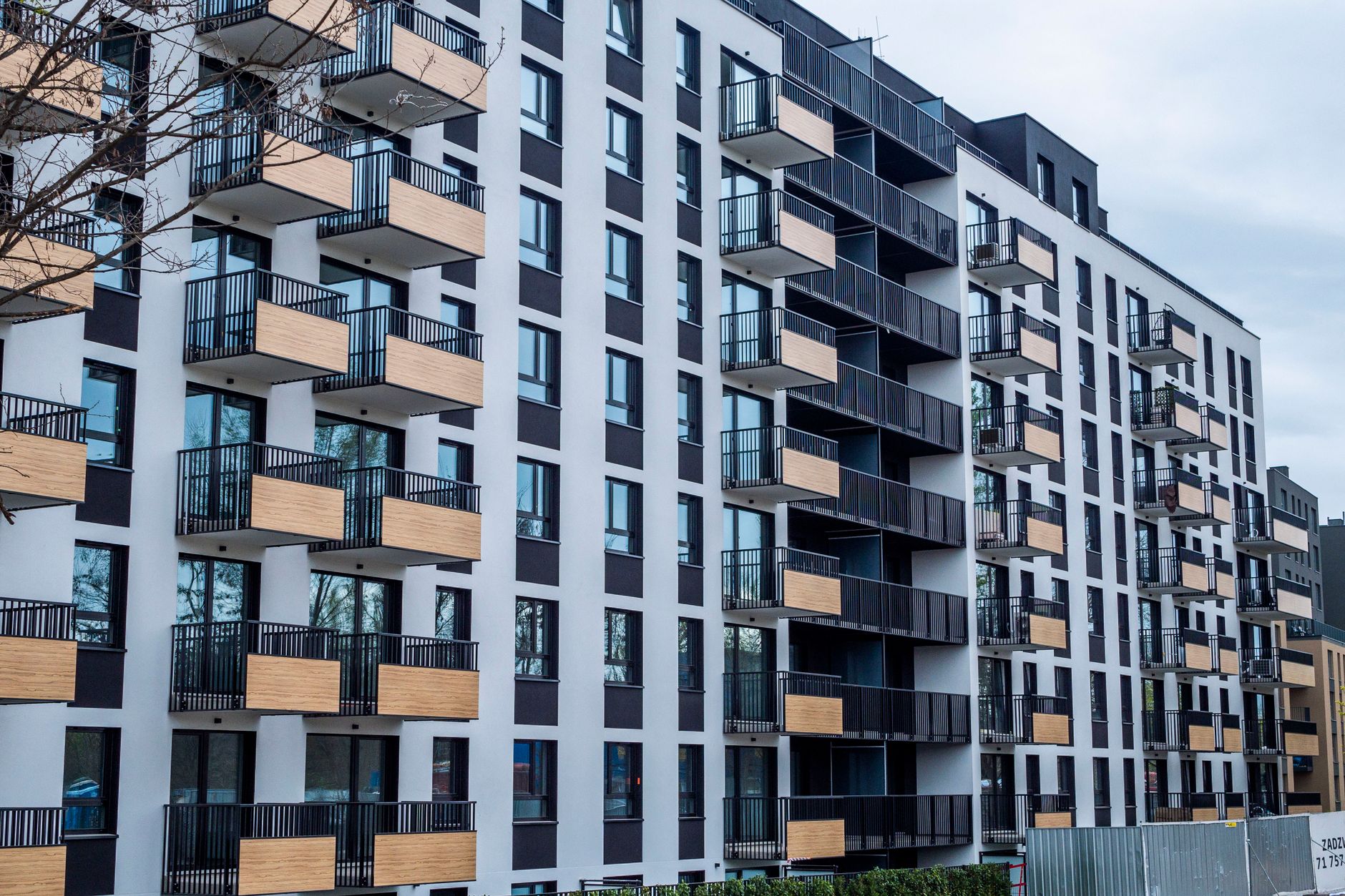 Modern apartment building in a Spanish city