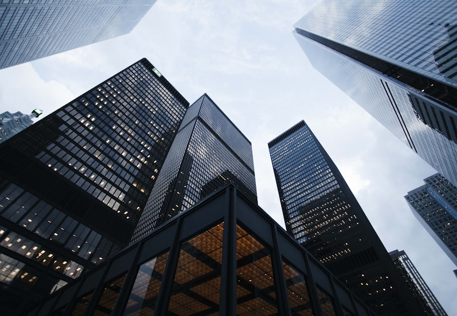 Modern office buildings representing commercial real estate
